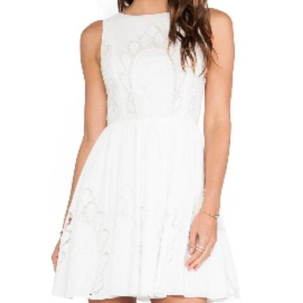 Alice + Olivia “Vinny” Embroidered Party Dress